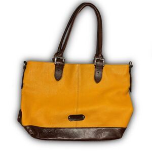 VALENTINA MADE IN ITALY LEATHER TOTE